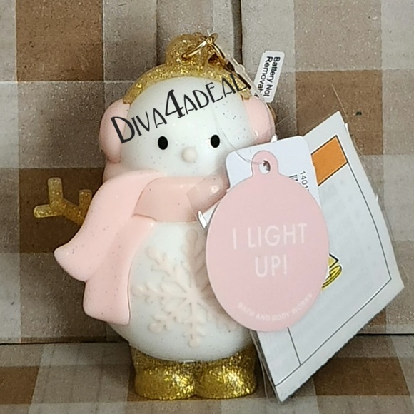 Bath & Body Works SNOW GIRL Light-up Glitter Pocketbac Holder - Picture 1 of 3
